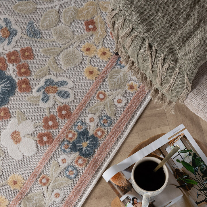 Binnen- & buitenvloerkleed - Bloom Oriental Multicolor