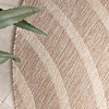 Rond In- & Outdoor vloerkleed - Sierra Curves Beige/Creme - thumbnail 2