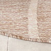 Rond In- & Outdoor vloerkleed - Sierra Curves Beige/Creme - thumbnail 5