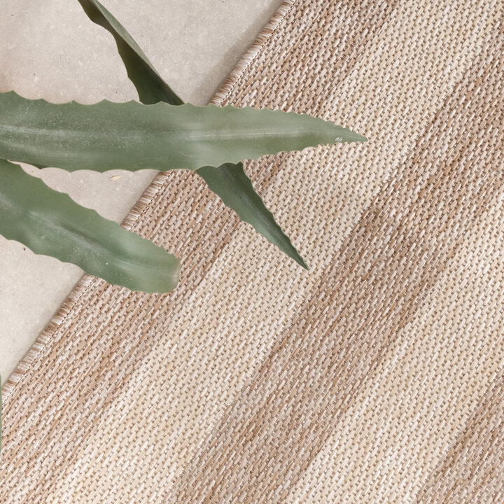 In- & Outdoor vloerkleed - Sierra Frame Beige/Creme