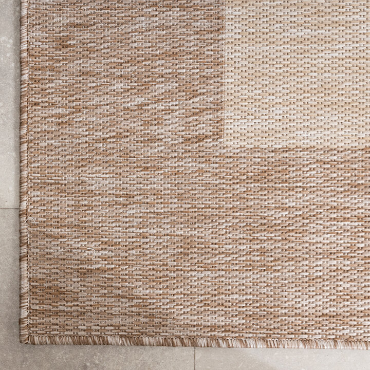 In- & Outdoor vloerkleed - Sierra Border Creme/Beige