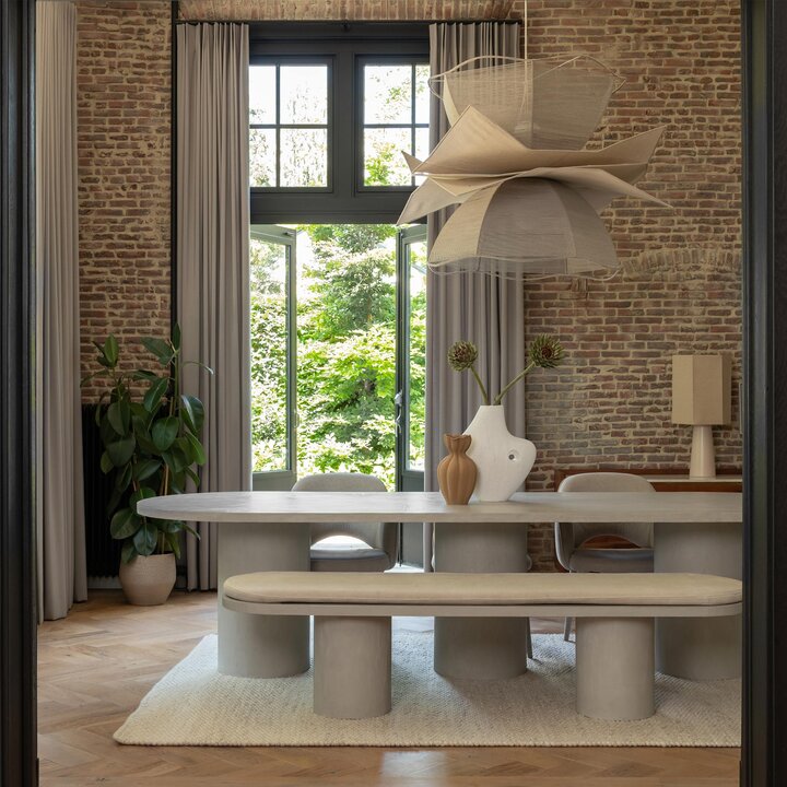 Handgeweven vloerkleed - Donna Wit 815