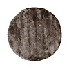 Rond hoogpolig vloerkleed - Glorious Zilver/Grijs - thumbnail 1
