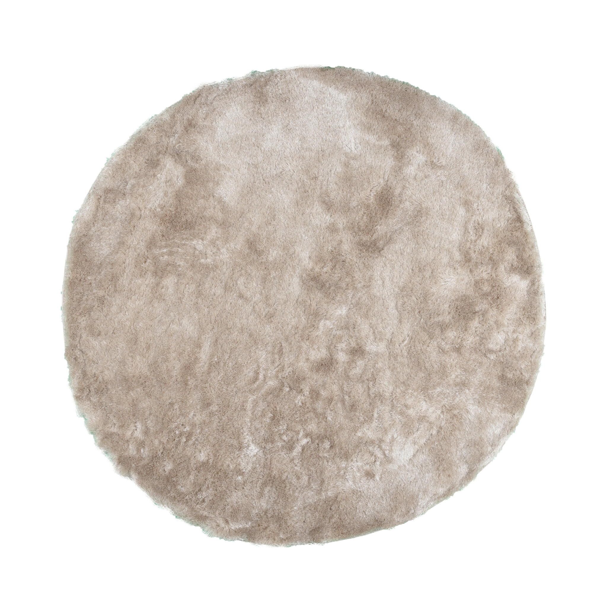 Rond hoogpolig vloerkleed - Glorious Champagne/Creme - sfeer