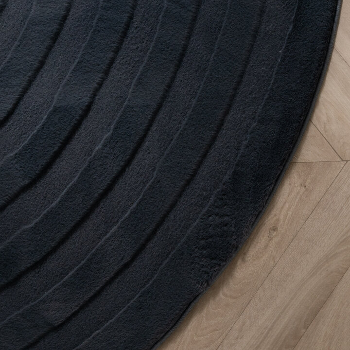 Organisch vloerkleed - Flowy Wavy Antraciet