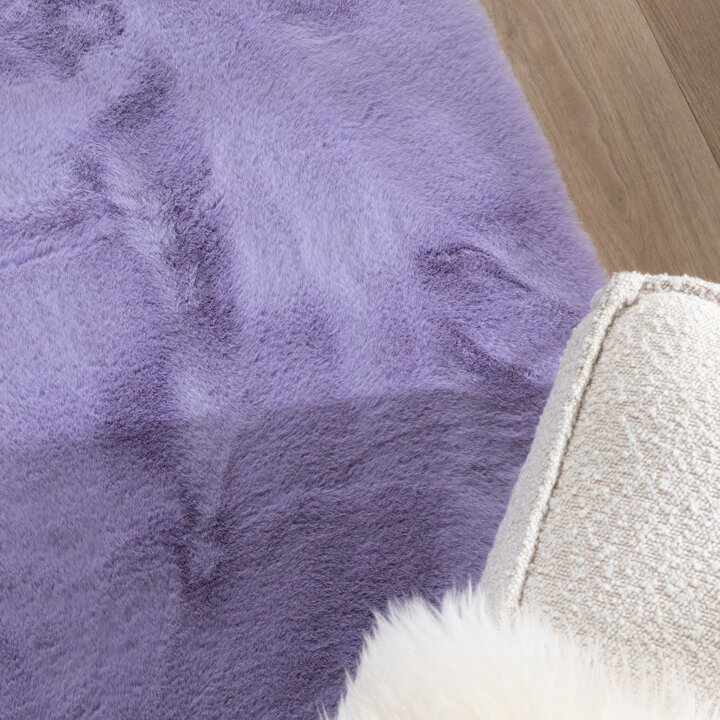 Zacht Hoogpolig vloerkleed - Comfy Supreme Lila