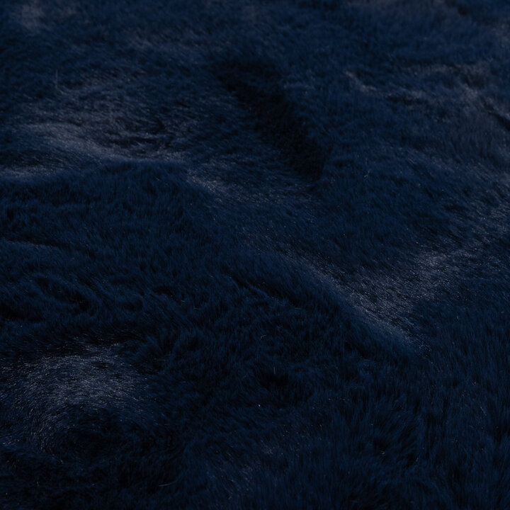 Zacht Hoogpolig vloerkleed - Comfy Supreme Donkerblauw