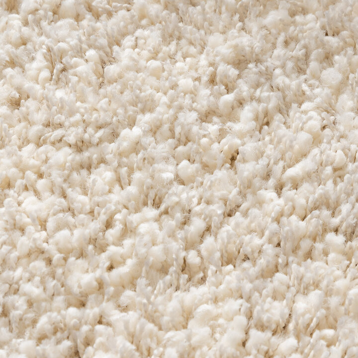 Rond hoogpolig vloerkleed - Yves Creme