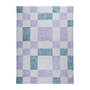 Retro binnen- & buitenvloerkleed - Pop Cubes Lila - thumbnail 1