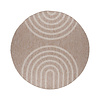 Rond In- & Outdoor vloerkleed - Sierra Arches Beige/Creme - thumbnail 1