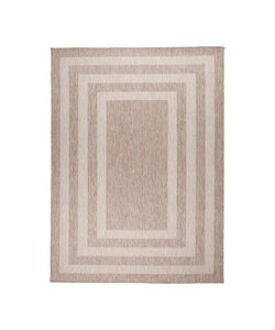 In- & Outdoor vloerkleed - Sierra Frame Beige/Creme