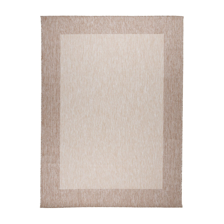 In- & Outdoor vloerkleed - Sierra Border Creme/Beige