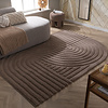Organisch vloerkleed - Flowy Wavy Taupe - thumbnail