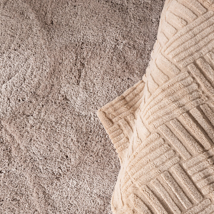 Wasbaar hoogpolig vloerkleed - Ziggy Beige