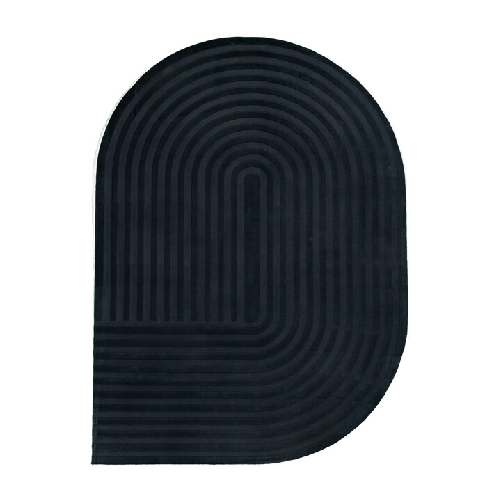 Organisch vloerkleed - Flowy Arch Antraciet