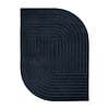 Organisch vloerkleed - Flowy Lines Antraciet - thumbnail 1