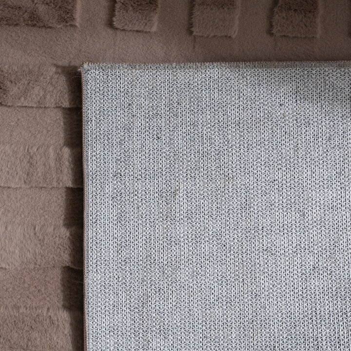 Organisch vloerkleed - Flowy Lines Taupe