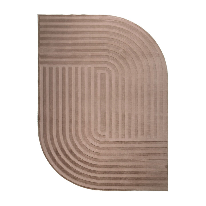 Organisch vloerkleed - Flowy Lines Taupe