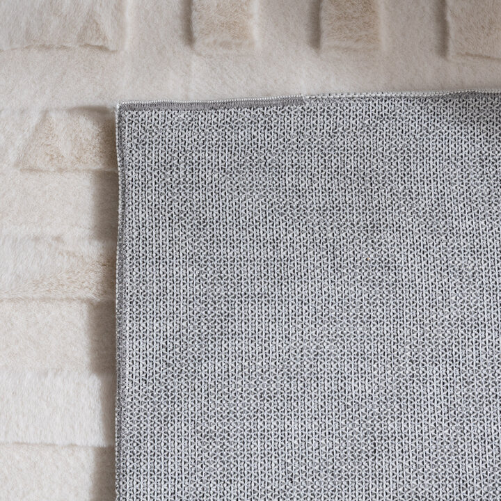 Organisch vloerkleed - Flowy Lines Creme