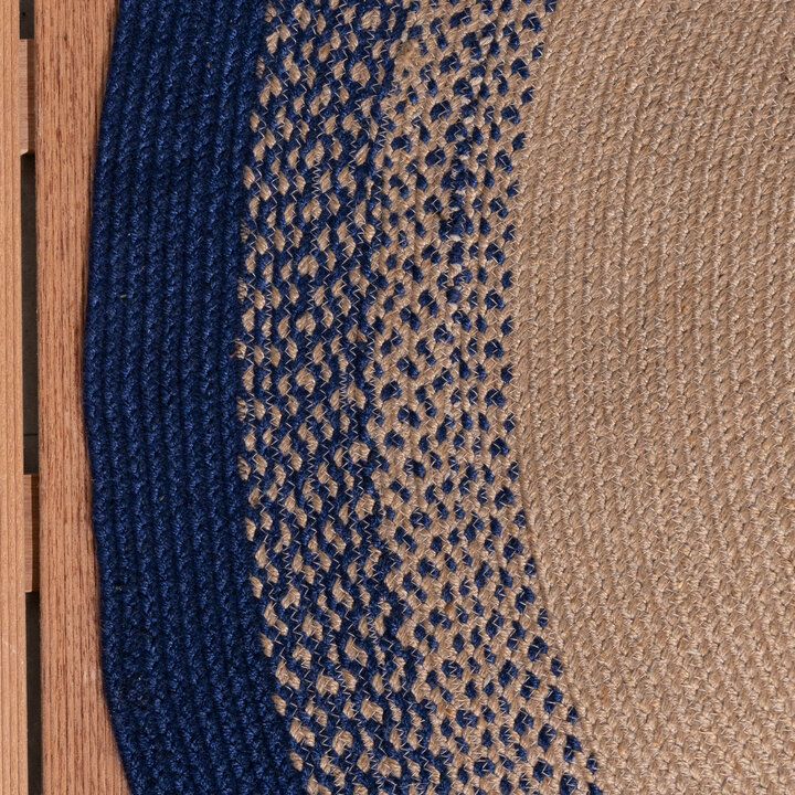 Rond binnen- & buitenkleed - Florence Blauw