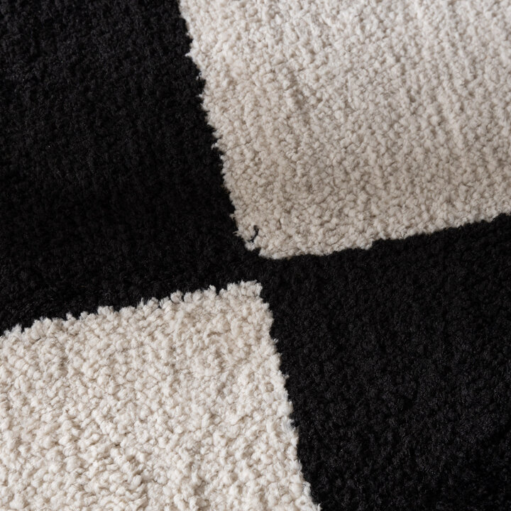 Checkerboard vloerkleed - Blox Zwart