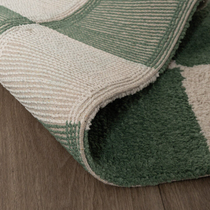 Checkerboard vloerkleed - Blox Groen