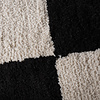 Checkerboard vloerkleed - Blox Fringe Zwart - thumbnail 3
