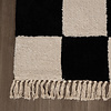 Checkerboard vloerkleed - Blox Fringe Zwart - thumbnail 4