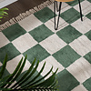 Checkerboard vloerkleed - Blox Fringe Groen - thumbnail 2