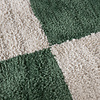 Checkerboard vloerkleed - Blox Fringe Groen - thumbnail 3