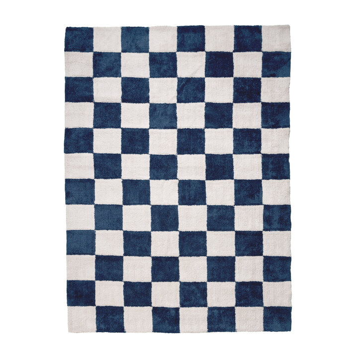 Checkerboard vloerkleed - Blox Blauw