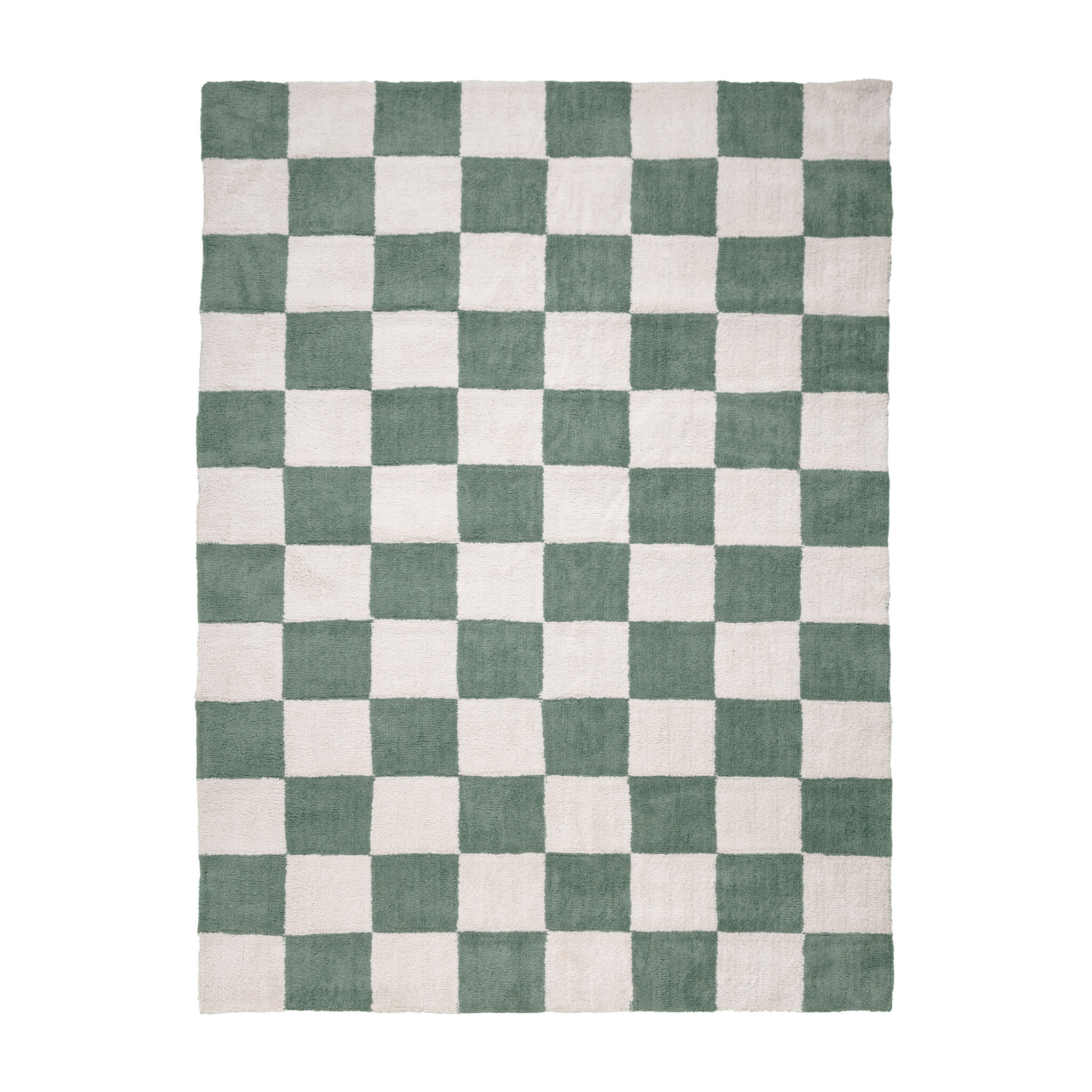 Checkerboard vloerkleed - Blox Groen - sfeer