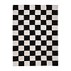 Checkerboard vloerkleed - Blox Zwart - thumbnail 1