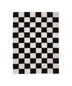 Checkerboard vloerkleed - Blox Zwart