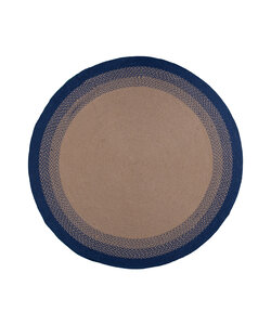 Rond binnen- & buitenkleed - Florence Blauw