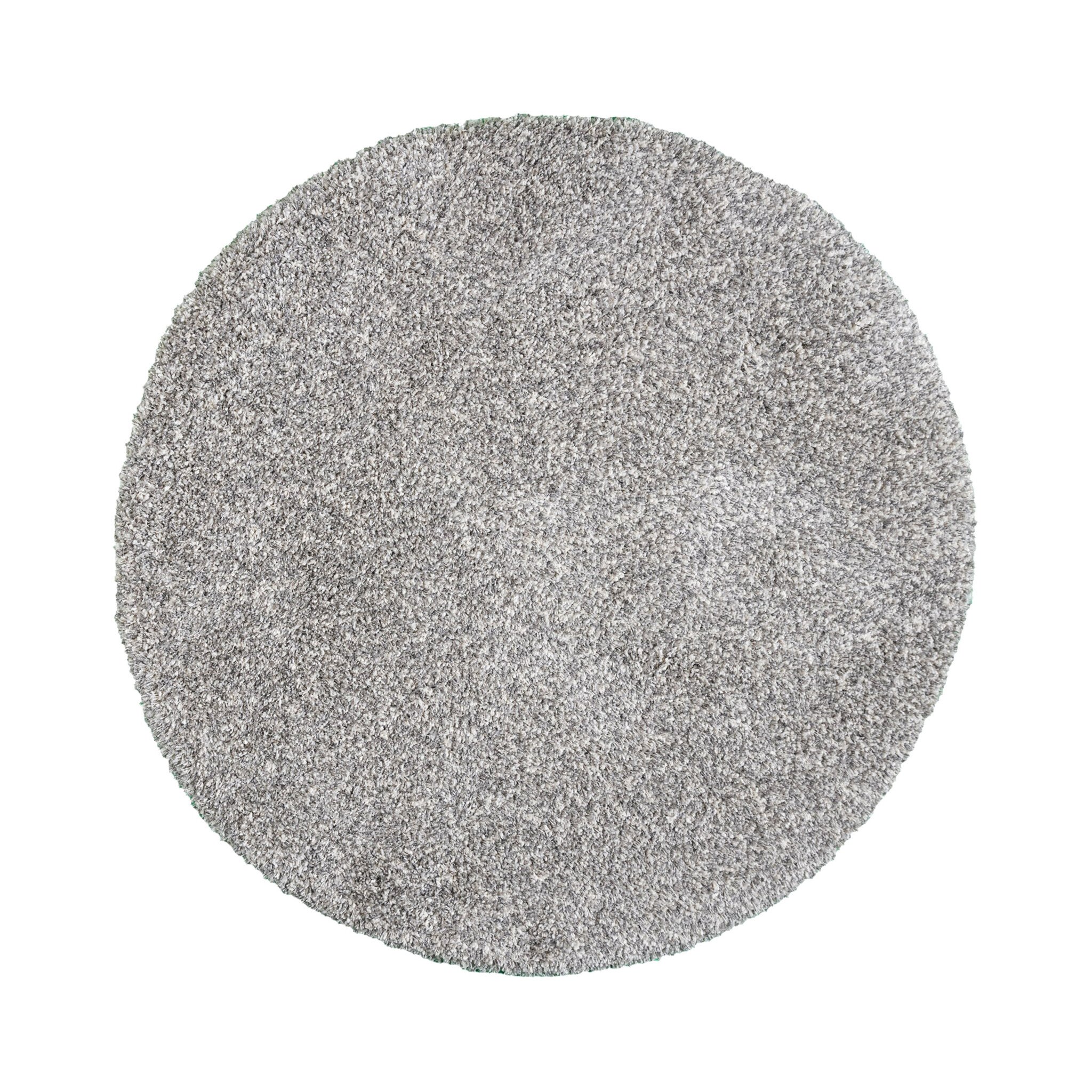 Rond hoogpolig vloerkleed - Yves Lichtgrijs - sfeer