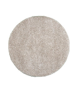 Rond hoogpolig vloerkleed - Yves Beige
