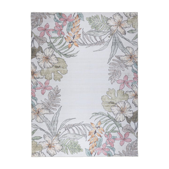 Buitenkleed bloemen - Poppy Creme