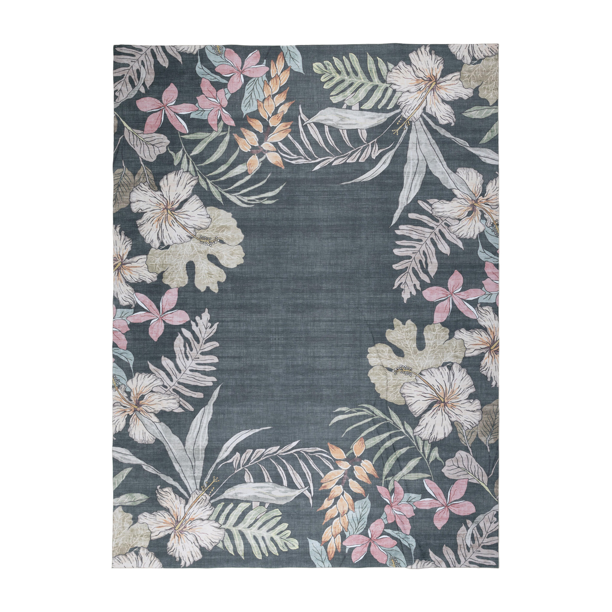 Buitenkleed bloemen - Poppy Groen - sfeer