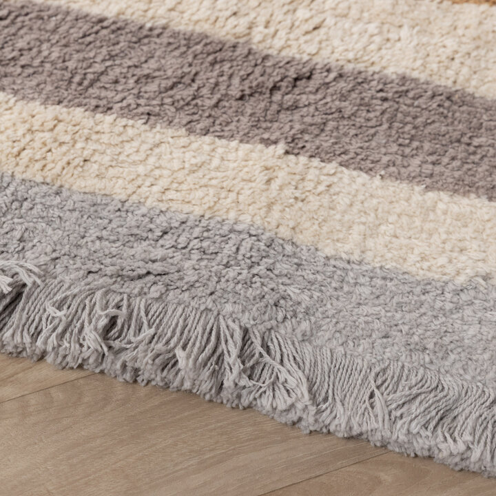 Wasbaar kindervloerkleed - Milo Grijs