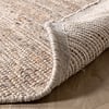 Rond wollen vloerkleed - Feline Taupe/Gemeleerd  - thumbnail 4