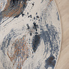 Rond abstract vloerkleed - Xavier Wave Blauw/Grijs - thumbnail 4