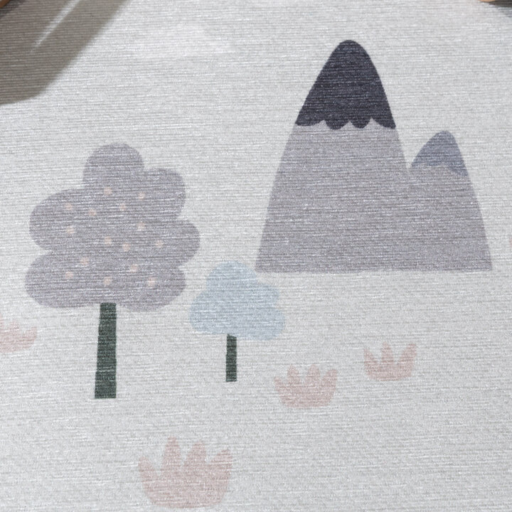 Rond speelkleed auto - Rocky Ride Wit