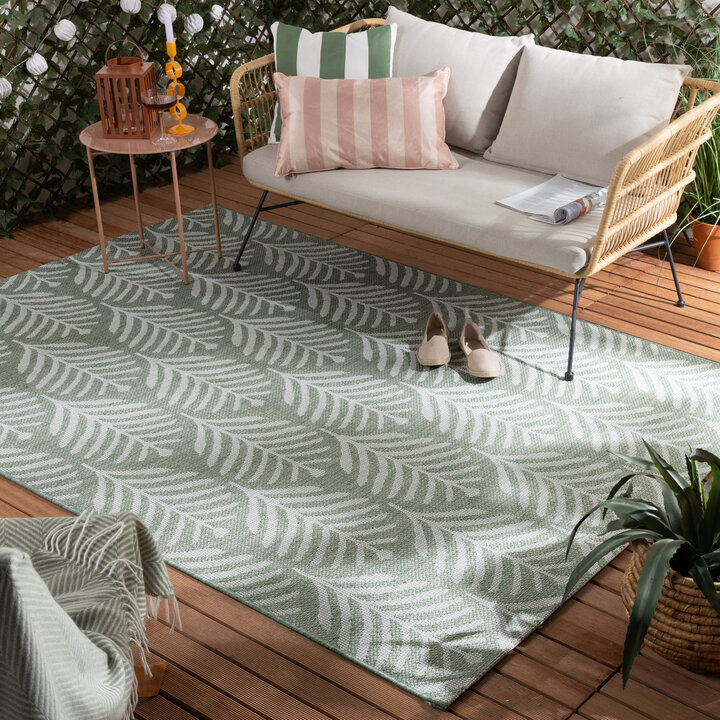 Buitenkleed - Summer Leaves Groen