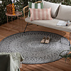 Rond Buitenkleed - Summer Azteca Grijs - thumbnail