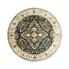 Rond vintage buitenkleed - Santo Flora Donkergroen  - thumbnail 1