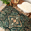 Vintage buitenkleed - Santo Flora Donkergroen - thumbnail 2