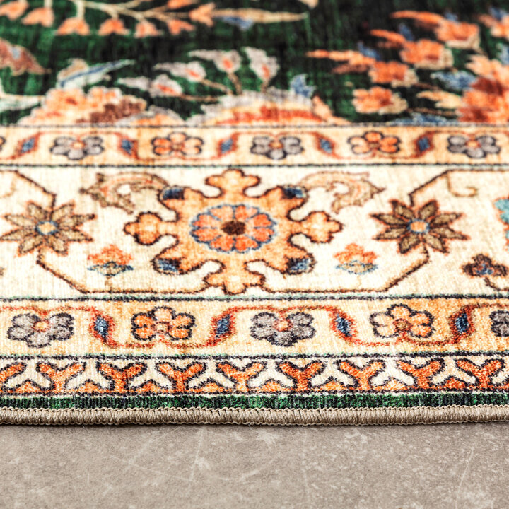 Vintage buitenkleed - Santo Flora Donkergroen