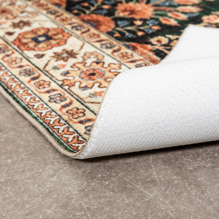 Vintage buitenkleed - Santo Flora Donkergroen