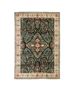 Vintage buitenkleed - Santo Flora Donkergroen